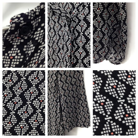 H&M Short Sleeve Buttoned Pullover Tunic Dress - Picture 8 of 8